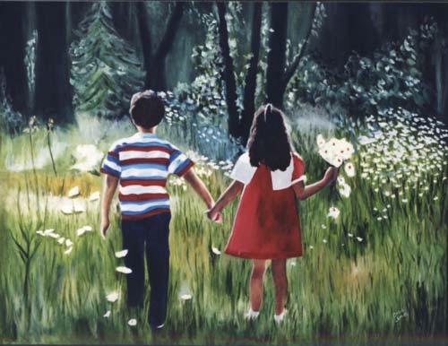 Walk in the Woods - Oil Painting