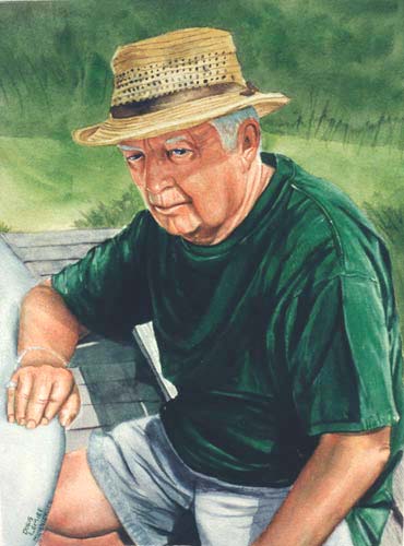 Hooker's Green - Watercolor Portrait